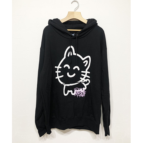 正規品販売! かえってきた なるせねこぱーかー 黒 nqrse なるせねこ